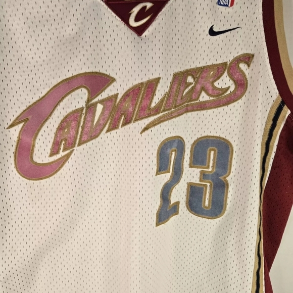 Lebron James NBA Cleveland Cavaliers Rookie Year Nike Jersey Rare Men's M - Picture 5 of 13